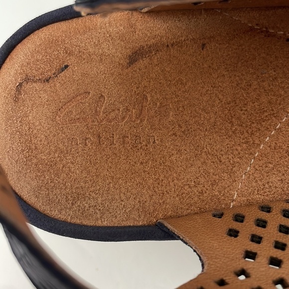 Clarks Artisan Women’s Reedly Variel Nubuck Wedge Sandals Black 9 - Picture 5 of 8